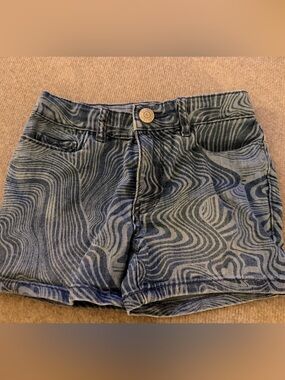 OshKosh B'gosh Blue Swirl Denim Jean Shorts